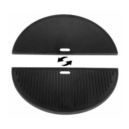 Kamado SE 23,5" Öntöttvas kétoldalas félhold sütőlap (51cm)