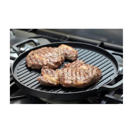 Öntöttvas Kerek BBQ Grill lap 31cm