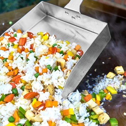  Rozsdamentes Acél Grillező Ételmozgató 38cm
